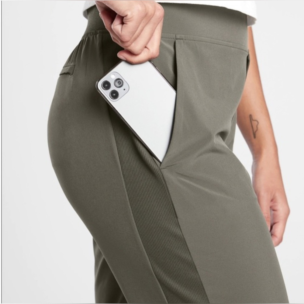 Athleta Olive Green Track Jogger Pants - Picture 15 of 15